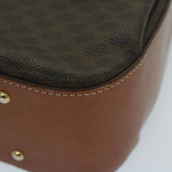 CELINE Macadam Canvas Hand Bag PVC Leather Brown Auth ep2930 - Picture 15 of 16